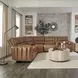 Modesto Sable 6 Piece Modular Power Reclining Sectional With Adjustable Power Headrests