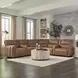Modesto Sable 7 Piece Modular Power Reclining Sectional With Adjustable Power Headrests