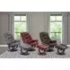 Monarch Ice Swivel Recliner with Ottoman