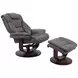 Monarch Ice Swivel Recliner with Ottoman