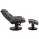 Monarch Ice Swivel Recliner with Ottoman