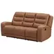 Napa Wrangler Clay Leather Triple Reclining Living Room Set