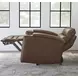 Nexus Autumn Umber Leather Zero Gravity Power Recliner