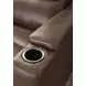 Nexus Autumn Umber Leather Zero Gravity Power Recliner