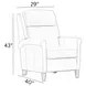 Northfield Lotus Cream Leather Recliner