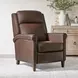 Northfield Walnut Whirl Leather Recliner