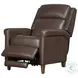Norwin Walnut Whirl Leather Power Recliner