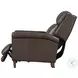 Norwin Walnut Whirl Leather Power Recliner