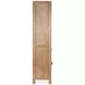 Plum Creek Sierra Brown 2 Glass Door Display Cabinet with LED