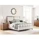 Woodmont Walnut 9 Drawer Flat Top Dresser with Rectangular Dornoch Mirror