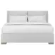 Grant Snow Performance Fabric King Upholstered Pillow Back Shelter Bed