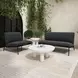 Salma Speckled Charcoal Upholstered Outdoor Accent Chair