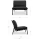 Salma Speckled Charcoal Upholstered Outdoor Accent Chair