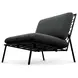Salma Speckled Charcoal Upholstered Outdoor Accent Chair