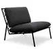 Salma Speckled Charcoal Upholstered Outdoor Accent Chair