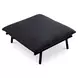 Morgan Speckled Charcoal Upholstered Outdoor Rectangular Ottoman