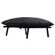 Morgan Speckled Charcoal Upholstered Outdoor Rectangular Ottoman