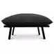 Morgan Speckled Charcoal Upholstered Outdoor Rectangular Ottoman