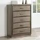 Sonoma Gray 5 Drawers Chest