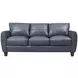TerraTrek Ocean Blue Leather 82" Sofa