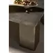 Modern Black Nickel Outdoor Rectangular Eclipse Cocktail Table