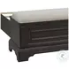 Hickory Creek Brown Velvet Queen Storage Panel Bed