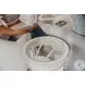 Riviera Blanc Round End Table