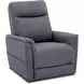 Montclair Jumbo Slate Performance Fabric Power Lift Recliner with Power Lumbar and 3 Zone Heat