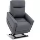 Montclair Jumbo Slate Performance Fabric Power Lift Recliner with Power Lumbar and 3 Zone Heat