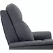Montclair Jumbo Slate Performance Fabric Power Lift Recliner with Power Lumbar and 3 Zone Heat