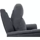 Montclair Jumbo Slate Performance Fabric Power Lift Recliner with Power Lumbar and 3 Zone Heat