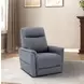 Montclair Jumbo Slate Performance Fabric Power Lift Recliner with Power Lumbar and 3 Zone Heat