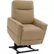 Montclair Jumbo Sand Performance Fabric Power Lift Recliner with Power Lumbar and 3 Zone Heat