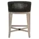 Woven Peyton Pearl Performance Fabric Upholstered Montecito Counter Height Stool