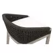 Woven Peyton Pearl Performance Fabric Upholstered Montecito Counter Height Stool