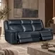 Arthur Cosmos Cobalt Leather Lay Flat Power Reclining Living Room Set With Power Headrest And Lumbar