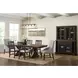 Johnshaven Light Gray Upholstered Dining Host Chair Set of 2