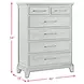 Johnshaven Espresso and Brown 6 Drawer Chest