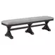 Johnshaven Light Gray Upholstered Dining Bench