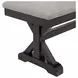 Johnshaven Light Gray Upholstered Dining Bench