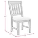 Johnshaven Light Gray Upholstered Dining Side Chair Set of 2
