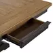 Johnshaven Espresso and Brown 100" Extendable Rectangular Dining Table