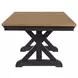 Johnshaven Espresso and Brown Extendable Dining Room Set