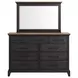 Johnshaven Espresso and Brown 9 Drawer Dresser and Mirror