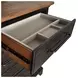 Johnshaven Espresso and Brown 9 Drawer Dresser and Mirror