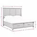 Johnshaven Espresso and Brown King Storage Panel Bed