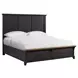 Johnshaven Espresso and Brown King Storage Panel Bed