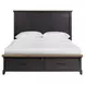 Johnshaven Espresso and Brown King Storage Panel Bed