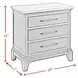 Johnshaven Espresso and Brown 3 Drawer Nightstand with Charger And Sensor Light