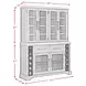 Johnshaven Espresso 6 Glass Door Server and Hutch with LED